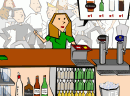 酒吧服务员-按客人的需要来倒酒和饮料，小心不要打碎杯..
