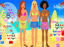 三美女性感泳装-三个美女，性感的泳衣。