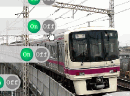 开火车（京王线）-比千岁线要难，因为这回是好几站，并且长度..