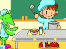 做厨师配营养午餐-课室食堂，营养午餐，做个小厨师来配餐吧！..