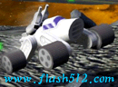 3D月球车太空历险-这是一个3D游戏，驾驶一辆月球车在坑洼不平..