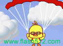 Chicken parachuted 