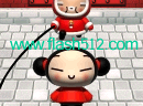 中国娃娃扑卡跳绳-超可爱的中国娃娃扑卡和圣诞老人玩跳绳，你..