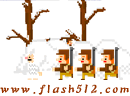 3D雪场追辑雪男-雪地男，穿着白色衣服在雪场里乱跑，虽然有..
