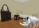逃出白犀牛的房间-动物系列又出新作~这次的房间陈设都是深色的..