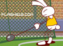 奥运兔子扔铅球-奥运来了，兔子也想凑热闹，瘦弱的小身板却..
