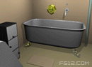逃出柔美光晕浴室-画面很精致的逃出浴室，简单的狭窄的浴室，..
