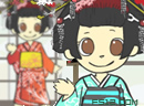 日本和服娃娃-日本风和服小娃娃，很可爱，东方服饰，反映..