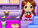 做七彩甜甜圈卖-可爱的女孩开了一家前店后厂的甜甜圈小店，..