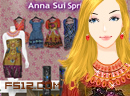 安娜苏复古民族风-安娜苏 (Anna Sui) 的时装洋溢着浓浓的复古..