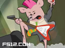疯狂神猪吉它-成为吉他之神是小猪的梦想，成为震撼全场的..
