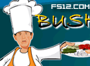 布什当厨师做菜-布什不做总统没事做，上回去街头开汉堡店被..