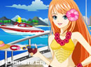 加勒比海渡假海岸-伴随这美丽的红发女孩在加勒比海海岸渡假，..