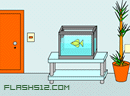 逃出蓝色鱼缸房-一个奇怪的房间有个大鱼缸却只养一条鱼.又有..