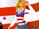 US Independence Day Girl