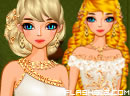 White And Gold Dressup