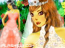 玫瑰婚纱-玫瑰色的婚纱，甜美，浪漫，幸福，美丽的新..