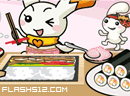 白兔子寿司店-兔子和它的朋友们都很喜欢吃寿司，于是开了..