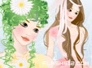 娇粉魔法精灵-娇粉魔法精灵，细嫩白皙的肌肤，花朵和蝴蝶..