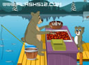 熊的海边烤鱼摊-在海边钓鱼，现钓现烤，新鲜美味，这是熊发..