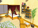 逃出漂亮的竹屋-这是一个漂亮的竹屋公寓，房间主要由竹子构..