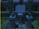 神秘古墓逃脱-这是一个古老的墓地，一些墓碑残落在地上，..