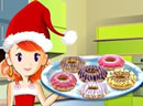 小美女做圣诞甜饼-可爱的小美女要做圣诞甜饼，你来和她一起做..