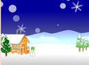 圣诞节雪夜赴约-飘着大雪的圣诞夜晚上，你要去一个小屋赴约..