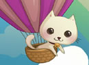 猫咪乘气球送货-可爱的kitty猫乘气球为小朋们送货赚钱，当有..