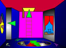 逃出彩色迷幻房间-你迷失在多个彩色房间的迷宫里，只有找到关..