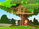 逃出树屋-两个小朋友发现了一个有趣的树屋，于是好奇..