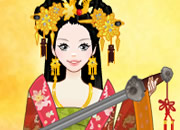 中国古装公主-这是一个中国古装美女换衣装扮的一个小游戏..