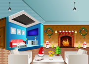 逃出圣诞客厅-你被锁在了一个圣诞气氛的别墅客厅房间，想..