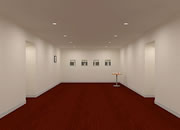 逃出精致的长房间-这是一个精致的长房间，有对称的四道门，和..