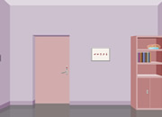 简单的淡紫色房间
