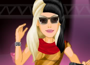 Lady Gaga的酷气新妆扮-