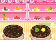 做水果蛋糕比赛-来玩一个做蛋糕比赛的小游戏，看右边的已做..