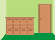 逃出简单绿色房间-这是一个简单的清新绿色房间里，开动脑力找..