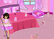 粉色房间大清扫-粉色的少女房间一片混乱，现在你来帮助她清..