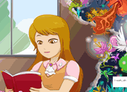 魔法书穿越奇缘-车琳娜是个可爱的女孩，她喜欢读书，在书中..