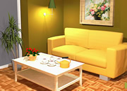 逃出黄色客厅-你被关在了一个黄色调的现代豪华客厅里，没..