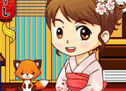 做寿司的日本小妞-这小妞，带着一只小猫，穿着漂亮的和服，不..
