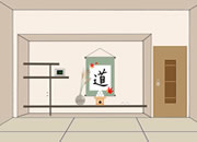 逃出幽雅日本房间-你在一个日本风格的简单房间里，想办法找到..