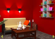 逃出红色豪华客厅-你被锁在了一个豪华亮丽的红色调客厅里，不..