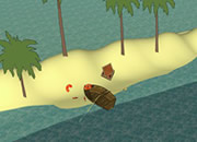 逃离孤独小岛-你的快艇撞在了一个孤零的迷你小岛上，现在..