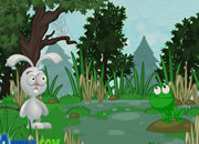 聪明兔子鲁道夫-兔子鲁道夫要去参加森林动物们的一个聚会，..