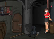 逃离恐怖磨坊-在一个黑暗阴森的磨坊小屋里，一个女人被捆..