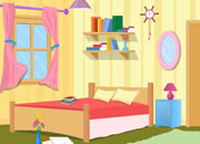 逃出粉红美丽卧室2-这是一个粉红美丽的卧室，电风扇吹着凉爽的..