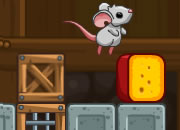 家鼠谷仓偷奶酪-一个非常可爱好玩的益智游戏，通过点击移动..