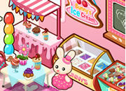 兔子索菲娅冰淇淋店-兔子索菲娅在森林里开了一家冰淇淋店，新店..